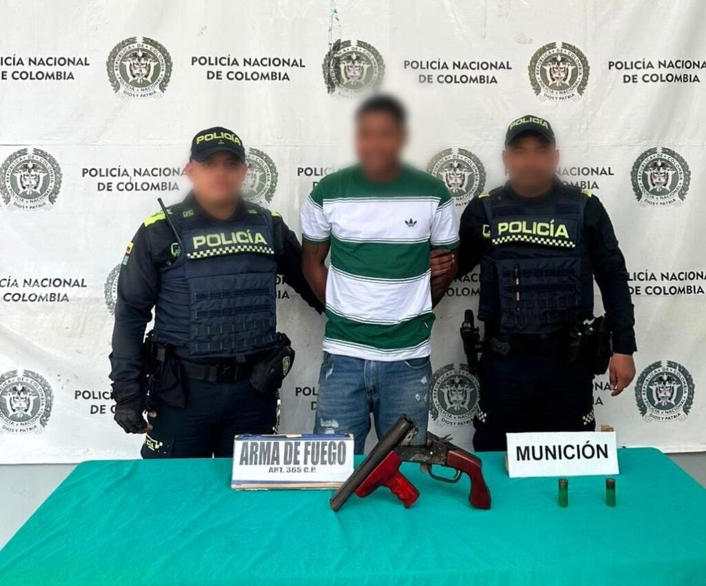 Operativos policiales dejan una nueva captura por porte ilegal de armas de fuego en el suroccidente de Barranquilla