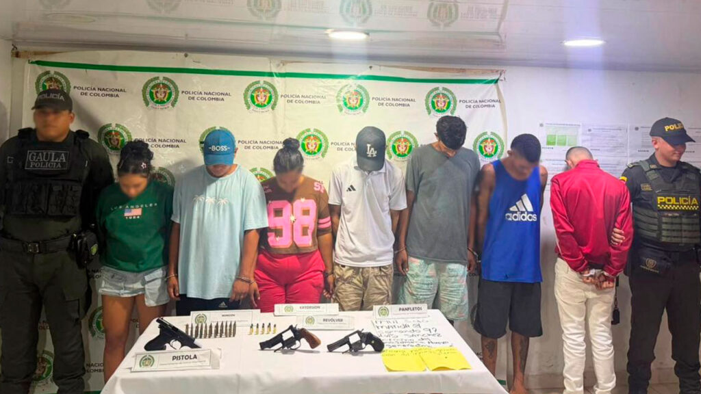 Capturados 7 integrantes de estructuras criminales que se dedicaban a homicidio, extorsión y microtráfico en el Magdalena