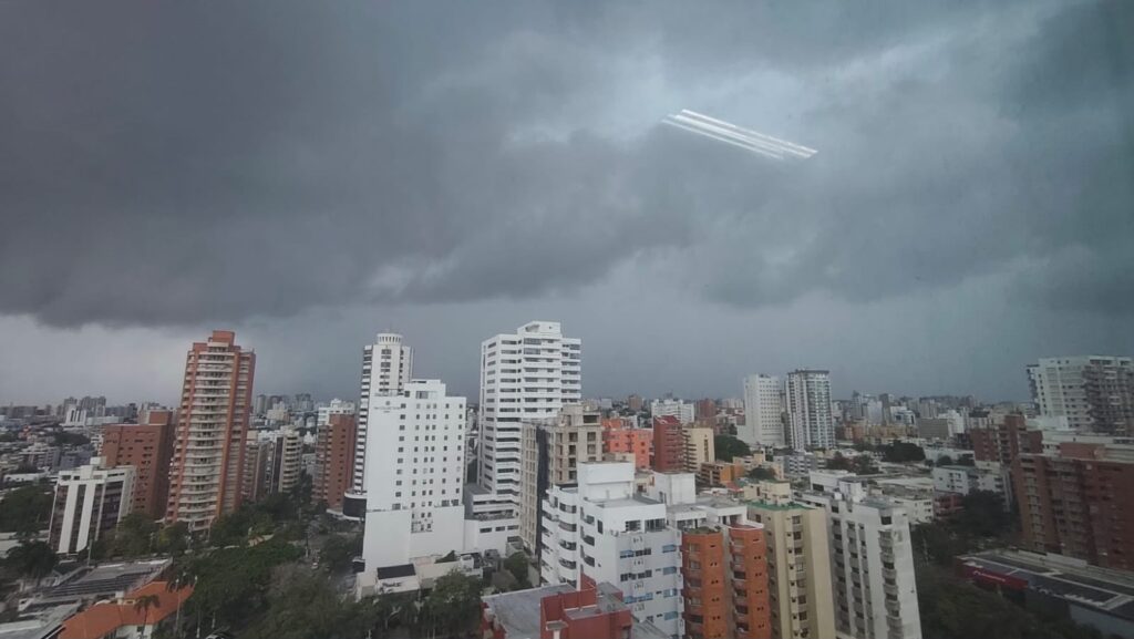 Fuerte aguacero se registró en Barranquilla y su área metropolitana